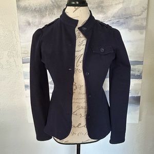 Converse navy fitted lightweight military style jacket